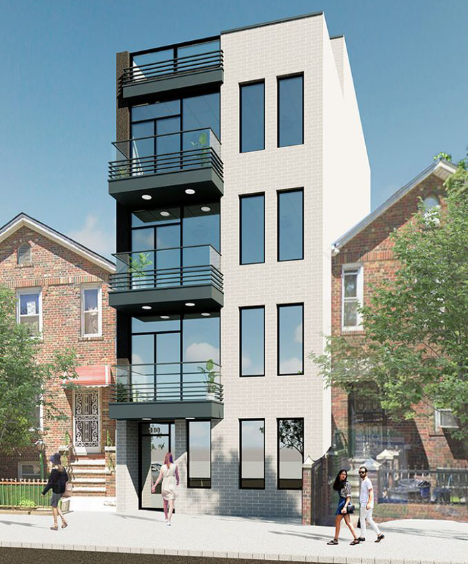 Exterior of the apartment building at 110 East 53rd Street in Brooklyn