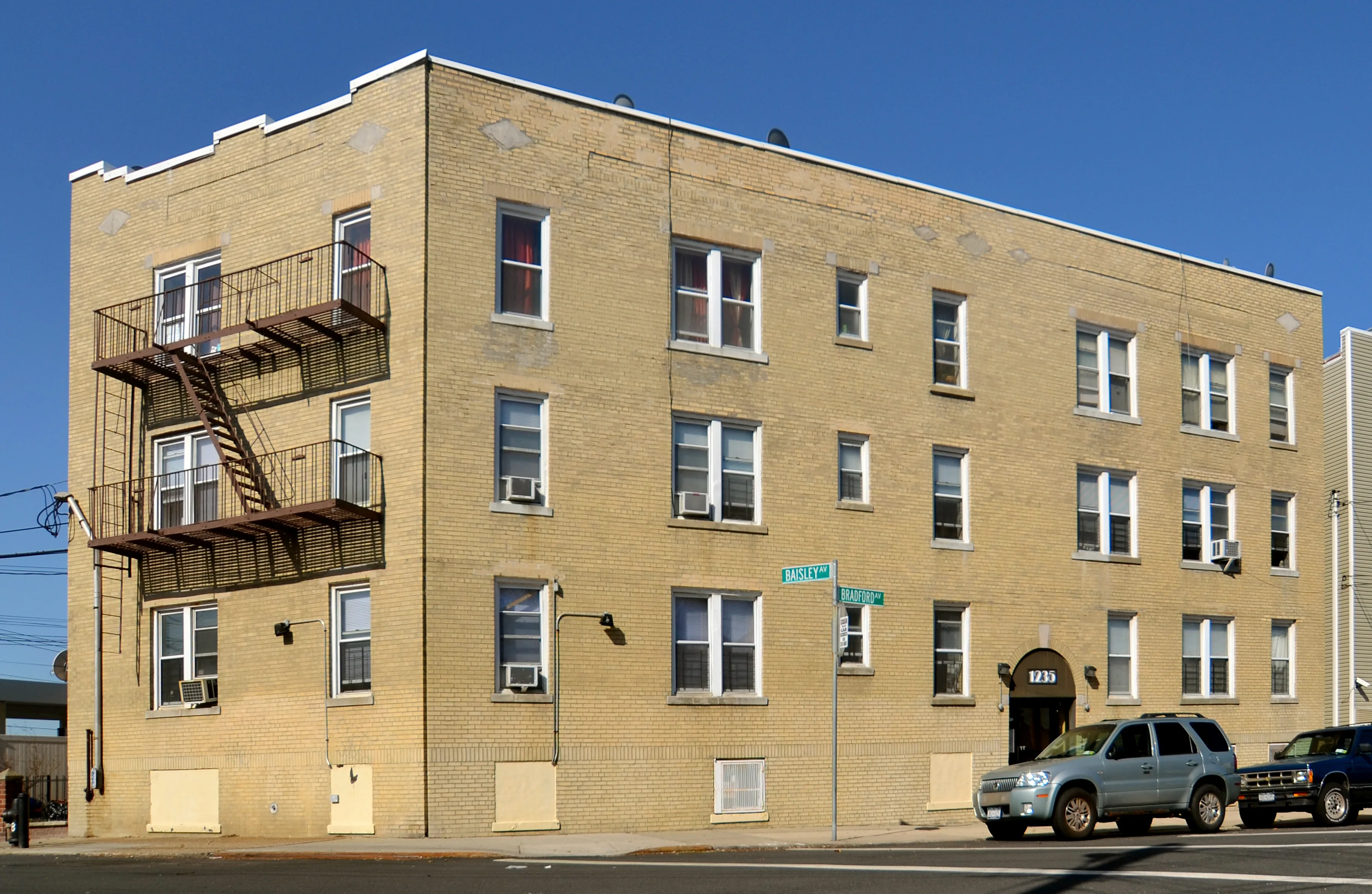 Apartment building at 1235 Bradford Avenue in the Bronx, NY