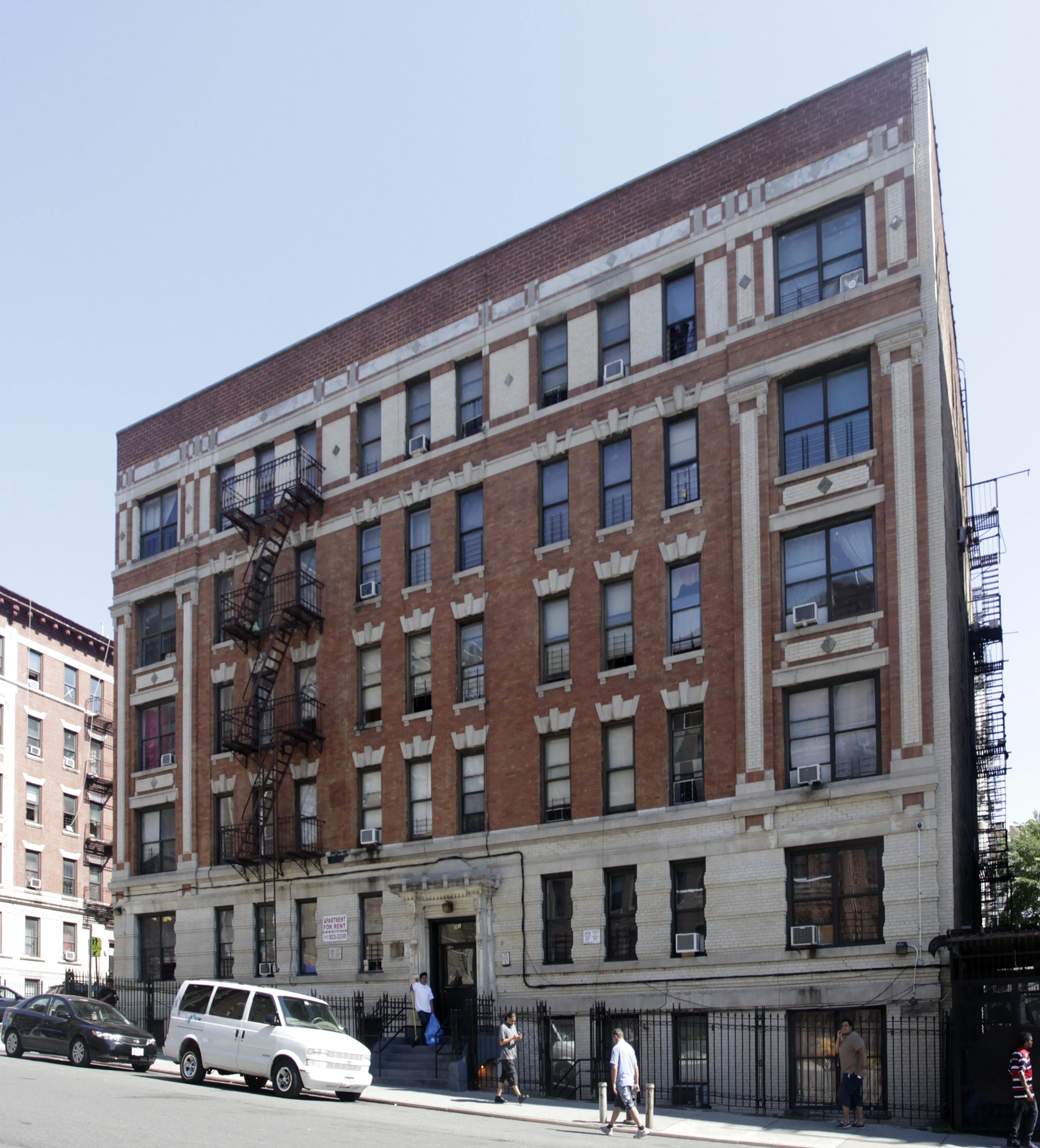 Exterior of the apartment building at 361 East 188th Street in the Bronx