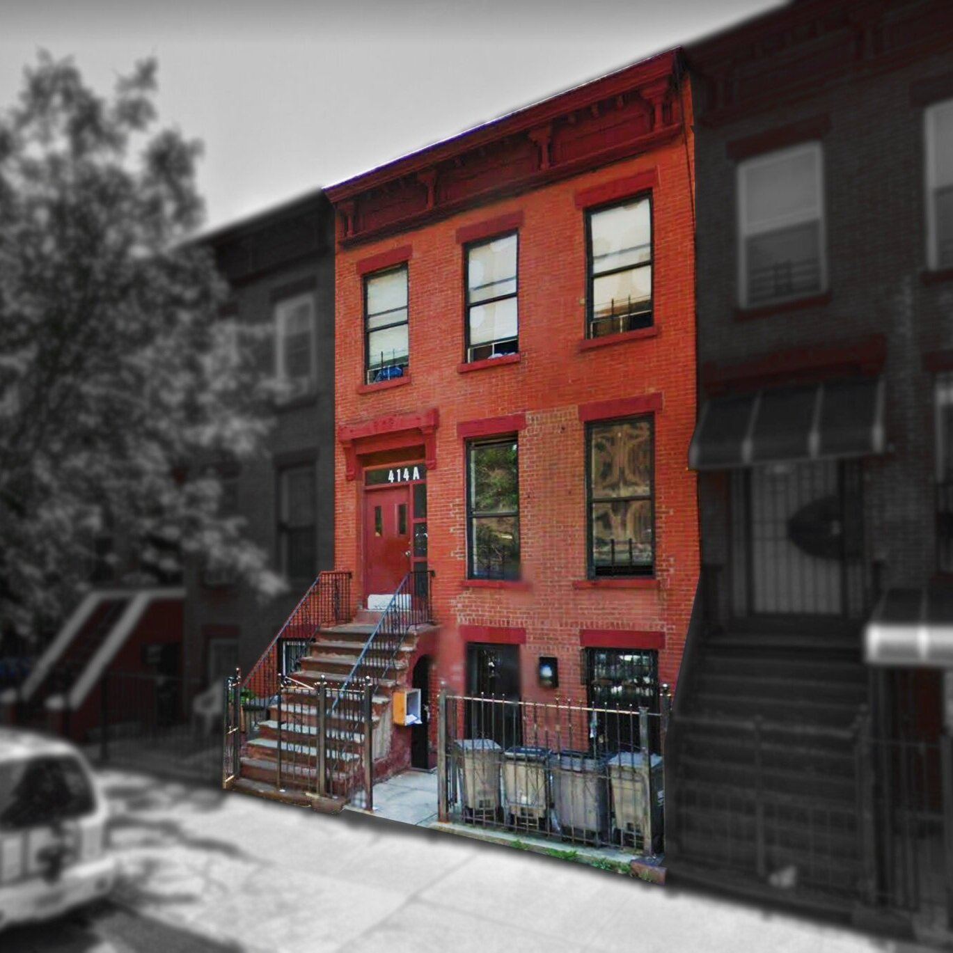 Residential building at 414A Kosciuszko Street in Brooklyn, NY