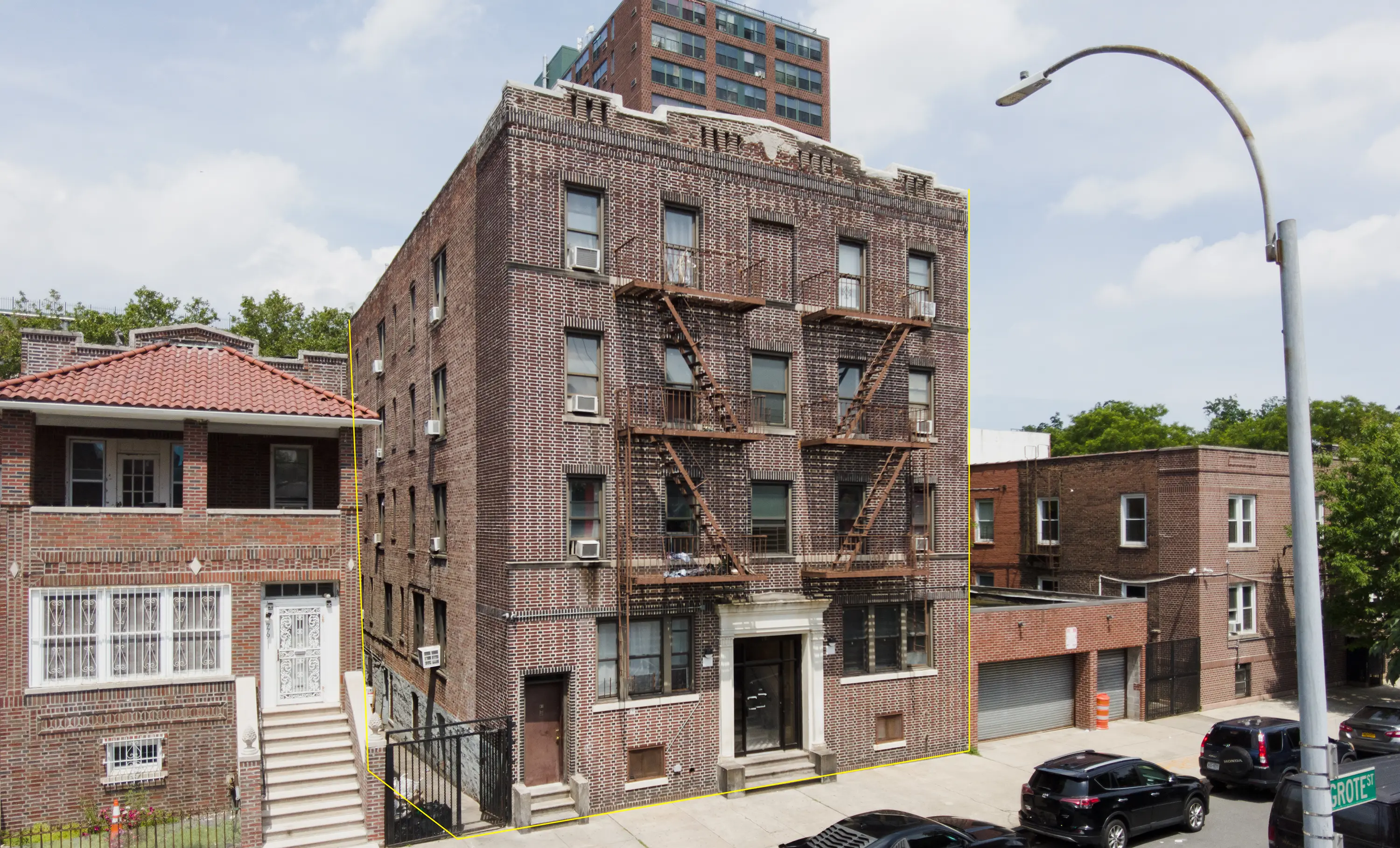 Apartment building at 783 Grote Street in the Bronx, NY